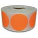 500 Labels 3/4 Round Bright Orange Color Coding Coded Inventory Dot Stickers