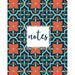 Gifts for Women Teenagers Girls Moms Students & Teachers and Portable Blank Lined Monogram Initial: Notes Composition Notebook: Coral Geometric Pattern 150 Pages Medium (College) Ruled 6 x 9 (Paperback)