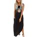 B91xZ Sun Dresses for Women 2023 Summer Dress for Women Baseball Mom Gift Tshirt Dresses Graphic Printed Casual Maxi Dress Plus Size Summer Dresses XL