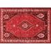 Ahgly Company Indoor Rectangle Persian Red Traditional Area Rugs 5 x 8