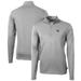 Men's Cutter & Buck Gray LSU Tigers Team Big Tall Virtue Eco Pique Recycled Quarter-Zip Pullover Top