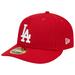Men's New Era Scarlet Los Angeles Dodgers Low Profile 59FIFTY Fitted Hat