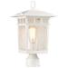 Cove Neck Outdoor Large Post Lantern; 1 Light; White Finish