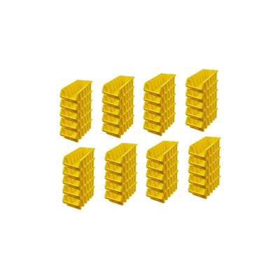 PROREGAL Mega Deal 40x Sichtlagerbox 5 | HxBxT 18,7x33,3x50cm | Polypropylen | Gelb | Sichtlagerbehälter, Sichtlagerkasten, Sortierbehälter Image