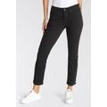 Slim-fit-Jeans LEVI'S "712 SLIM WELT POCKET" Gr. 30, Länge 34, schwarz (night black) Damen Jeans Röhrenjeans