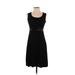 Alfani Casual Dress - A-Line: Black Solid Dresses - Women's Size P