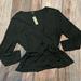 J. Crew Tops | Jcrew Bnwt Wrap Top | Color: Black | Size: M