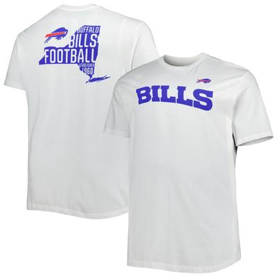 Weißes Buffalo Bills Big & Tall Hometown Collection Hot Shot-T-Shirt für Herren Image