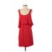 Maeve Casual Dress - Mini Scoop Neck Sleeveless: Red Print Dresses - Women's Size 2