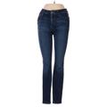 Joe's Jeans Jeans - High Rise Skinny Leg Denim: Blue Bottoms - Women's Size 24 - Dark Wash