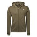 Reebok Men's Identity Fleece Zip-up Hooded Track Top, Army Green, XL