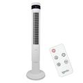 Igenix IGFD6043W Oscillating Digital Tower Fan, 43 Inch, Remote Control, 12 Hour Timer, 3 wind speed settings, Touch button control, Floor Standing for Home & Office, White