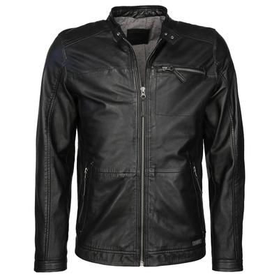 Lederjacke MUSTANG "Stewart" Gr. 3XL, schwarz Herren Jacken