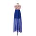 Vestique Casual Dress - A-Line: Blue Dresses - Women's Size Medium