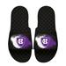 Men's ISlide Black Holy Cross Crusaders Spray Paint Slide Sandals