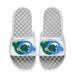 Men's ISlide White Tulane Green Wave Spray Paint Slide Sandals
