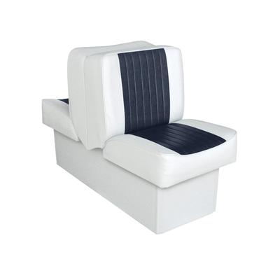Wise Deluxe Lounge Seat w/ 10'' Base Wise White/Wise Navy Large 8WD707P-1-924