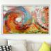 Latitude Run® 'The Beginning Genesis 1:1' Framed Graphic Art Print on Canvas in Red/Yellow | 33.5 H x 49.5 W x 1 D in | Wayfair LTTN4727 45971730