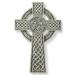 The Holiday Aisle® 9.5" Joseph's Studio Irish Detailed Celtic Wall Cross Decoration Stone, Wood in Gray | 9.5 H x 6.25 W in | Wayfair