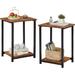 17 Stories Yailen Frame End Table Set w/ Storage, Metal | 11.8 H x 19.6 W x 15 D in | Wayfair 73DD12F58A8748AEB074731094746E41