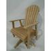 Rosecliff Heights Outdoor Berthenia Swivel Gliding Solid Wood Chair, Amish-Made Wood in Brown | 45 H x 24 W x 25 D in | Wayfair