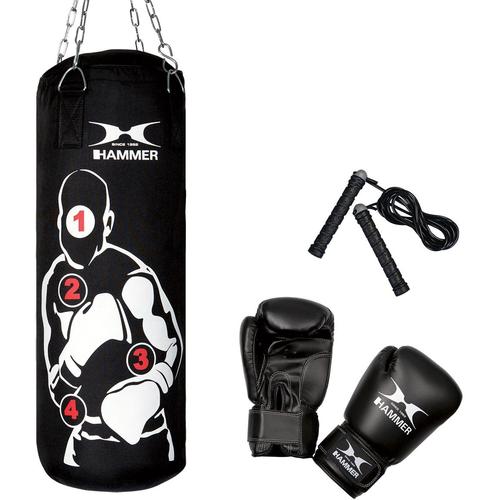 "Boxsack HAMMER ""Sparring Pro"" Boxsäcke Gr. B/H: 30 cm x 80 cm, schwarz Boxsäcke"