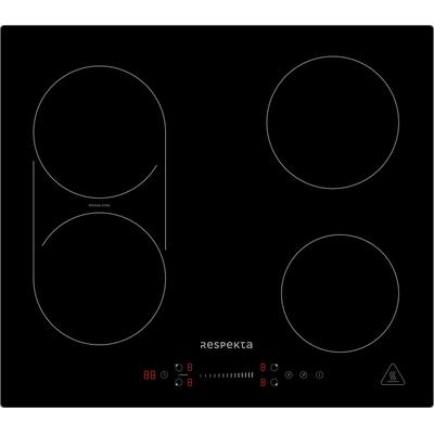 RESPEKTA Induktions-Kochfeld "KM 6600IB-28", schwarz, B:59cm H:6cm T:52cm, Kochfelder