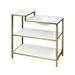 Elk Home Argun Satin Gold Metal 18 Inch Wide Console Table