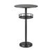 Elk Home Parton Dark Pewter Metal 22.88 Inch Wide Accent Table