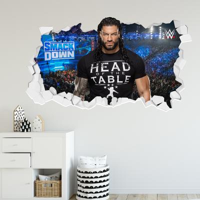 WWE Roman Reigns Broken Wall Sticker - 120cm x 65cm height Image