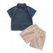BULLPIANO Toddler Baby Boy Clothes 2 Piece Shorts Set Button Down Short Sleeve Shirt and Shorts Hawaiian Clothes