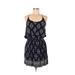 Hollister Casual Dress - Mini Scoop Neck Sleeveless: Blue Dresses - Women's Size Medium