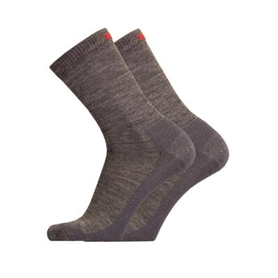 Socken UPHILLSPORT "TEIJO 2er Pack", Herren, Gr. 35-38, grau, 52% Wolle, 32% Polyamid, 15% Polypropylen, 1% Elasthan, unifarben, Socken, mit Sport-Schaft Image