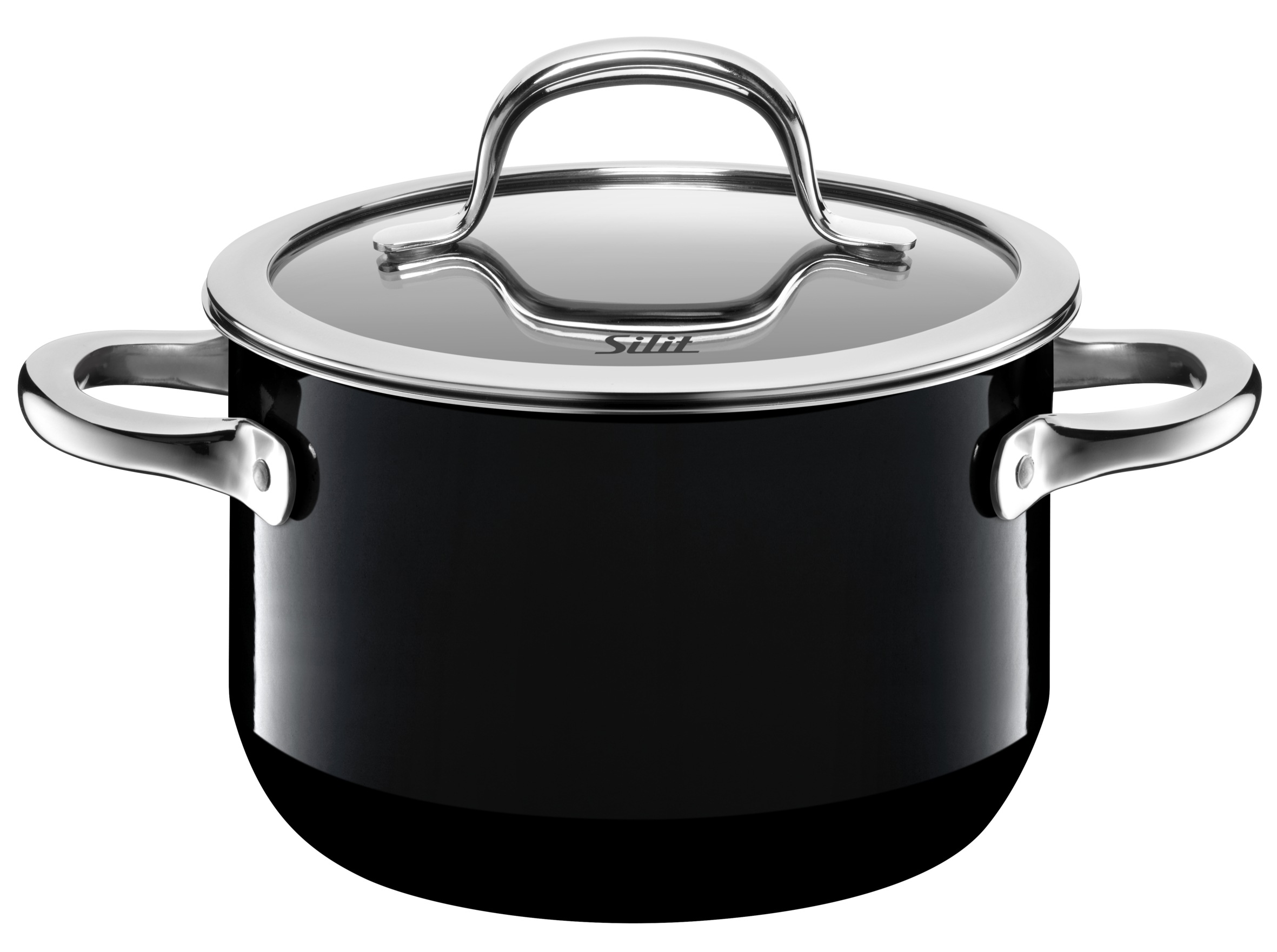 Fleischtopf SILIT "Passion Black", schwarz, H:10,6cm Ø:16cm, Töpfe, Made in Germany Image