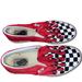 Vans Shoes | Checkerboard Red Fire Slip On Vans | Color: Red/White | Size: 8m/9.5w