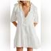 Free People Dresses | Free People Elora Tonal Windowpane Check Minidress | Color: White | Size: Xs