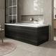 Modern Bathroom 1700 Front & 700 End Bath Panel Pack MFC Charcoal Grey Plinth