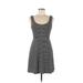 Xhilaration Casual Dress - Mini: Black Stripes Dresses - Women's Size Medium