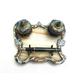 French Enamel Inkstand - A 19Th Century Champleve & Ormolu Gilt Brass Inkstand, On Rococo Shaped Onyx Base With Twin Inkwells