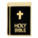 Holy Bible Religious Cross Enamel Lapel Pin