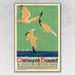Birds Over Lake Michigan c1929 Vintage Travel Poster Wall Art 16 W x 0.1 D x 24 H