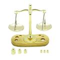 1 Set Miniature Vintage Balance Scale Dollhosue Mini Balance Scales Weight