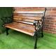Cast iron garden rustic bench 160cm