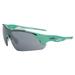 Raze Eyewear K-Frame Wrap Around Motorcycle Riding Sunglasses Teal Frame w/ Smoke Lenses