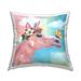 Stupell Pastel Unicorn & Butterfly Clouds Printed Throw Pillow Design by Lisa Morales