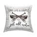 Stupell Lake Life Simple Add Water Printed Throw Pillow Design by Lettered and Lined