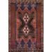 Sirjan Persian Antique Area Rug Handmade Wool Carpet - 4'7"x 7'0"