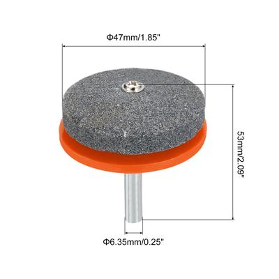 Lawn Mower Blade Sharpener, Corundum Mower Blade Grinder Stone Wheel Orange