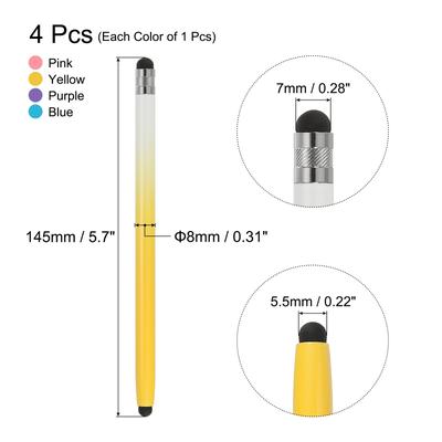 4pcs Stylus Pens for Touch Screens for Universal Touch Devices, Gradient