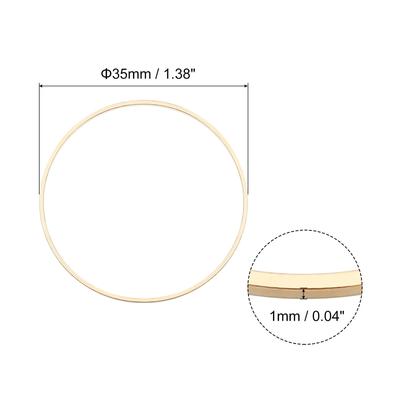 20pcs 40mm Brass Hollow Circle Bezel Round Linking Rings